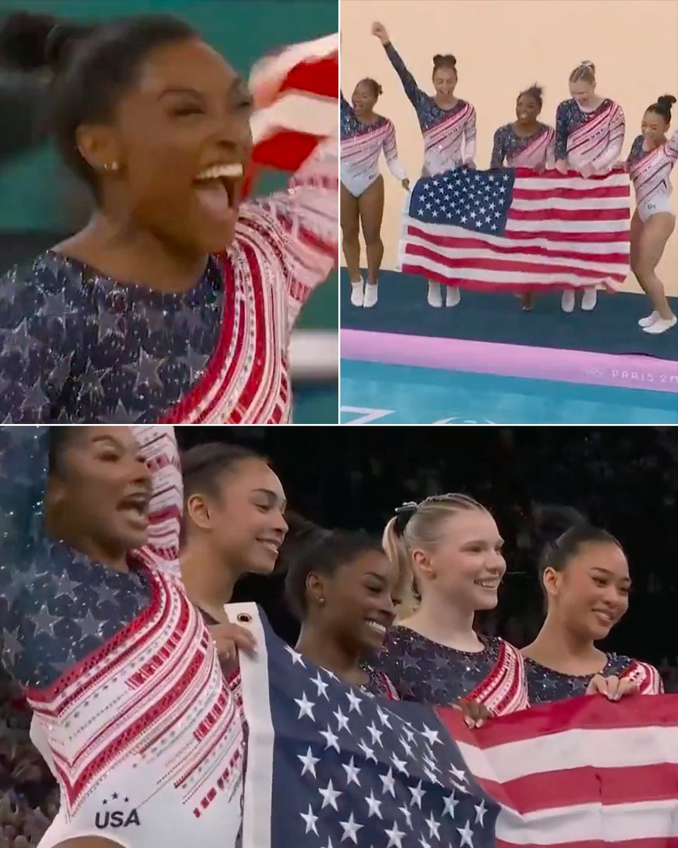 SportsCenter's tweet photo. That gold medal feeling 🔥 https://t.co/fnAQn6AmCG