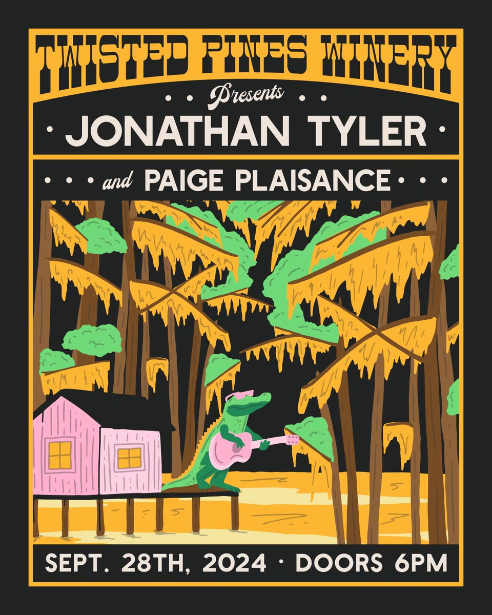 East Texas friends - make plans to join us in Marshall on Sep 28th!  Twisted Pines Winery with PAIGE PLAISANCE.