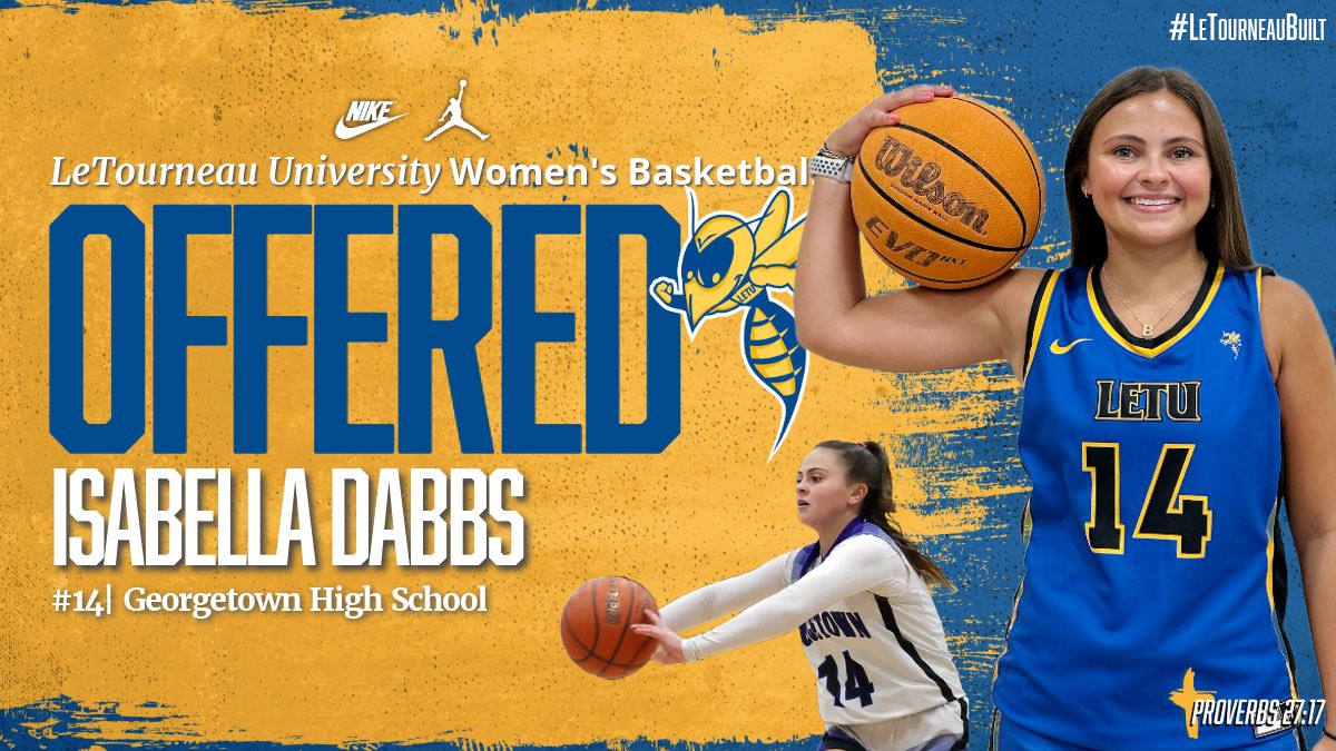 After an awesome visit and conversation with <a href="/ScotMac21/">Scot MacAllister</a> and @CoachS_Tan, I am extremely grateful to have received an offer! 
<a href="/LETUWBB/">LETU Women's Basketball</a>