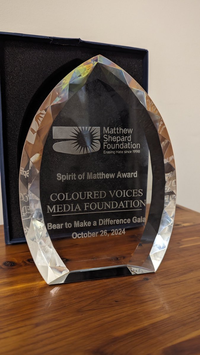 We are deeply honored and grateful to receive The Spirit of Matthew Award from the <a href="/MattShepardFDN/">Matthew Shepard Foundation</a>. This recognition means the world to us and reaffirms our commitment to advocating for social justice, equal rights, and a more caring world. Matthew Shepard's legacy continues to
