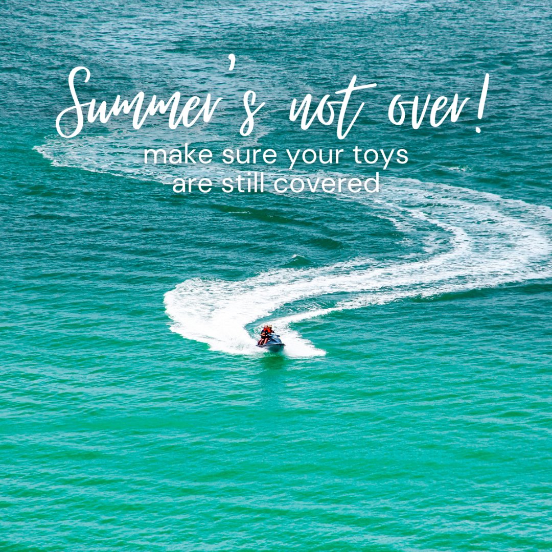 LauraStateFarm's tweet image. Summer's not over yet! Make sure your "toys" are still covered for some seasonal fun! Whether you're cruising on your jet ski or boating with friends, it's important to have proper insurance. 

#WatercraftInsurance #SummerFun #BoatInsurance #JetSkiInsurance #InsuranceCoverage