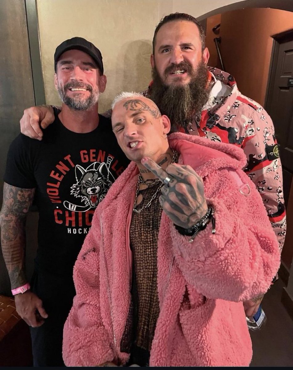 CM Punk Darby Allin and Brodie King