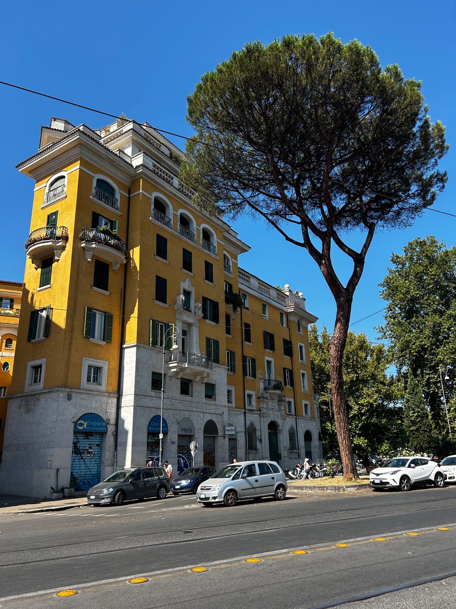 A few interesting buildings from Rome. The sixties (?) apartment block with curved balconies a particular favourite!