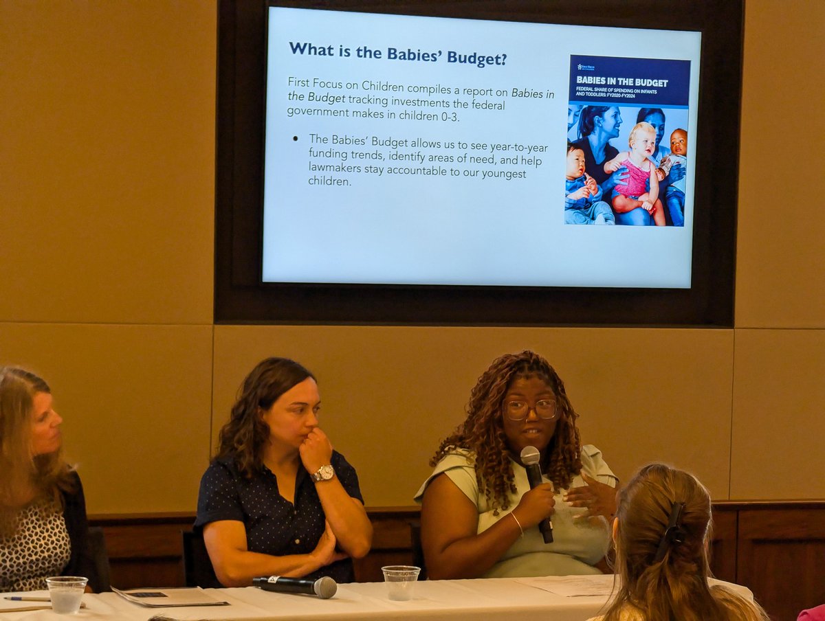First_Focus's tweet image. Proud to be joined by @ZEROTOTHREE #StrollingThunder advocate moms, Stacie Adams &amp;amp; Hailey Sabol at today&apos;s #BabiesBudget2024 Briefing -- outlining the real life impact of what happens when we #InvestInKids