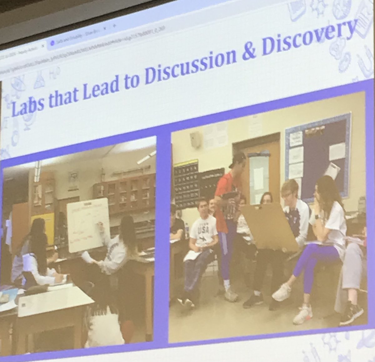 Here's my running buddy <a href="/AmandaHoran8/">Amanda Horan</a> sharing how she encourages her #apchemistry students to ask questions and learn #chemistry through a variety of lab activities.
 <a href="/BCCE_2024/">BCCE2024</a> #BCCE2024 #ChemEd #iteachchem #chemfam