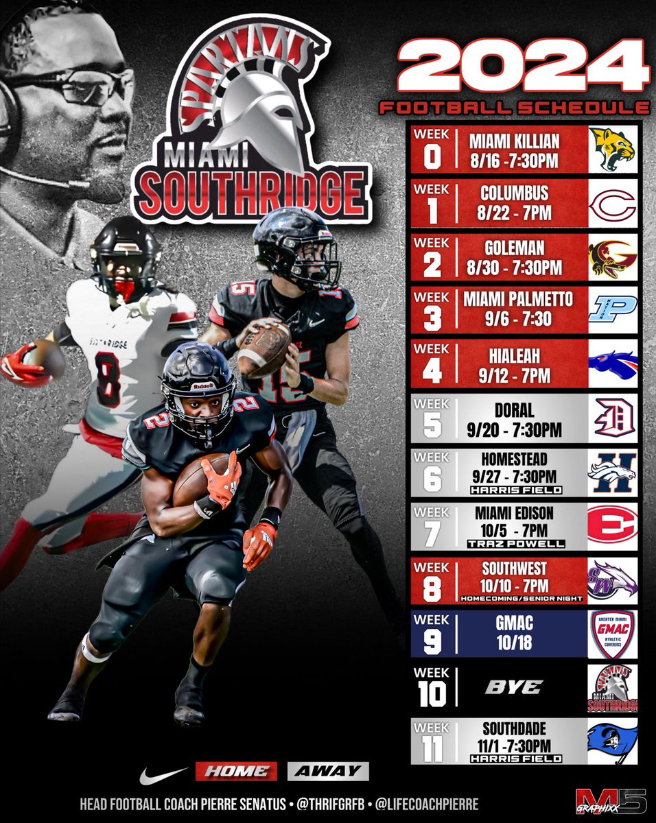 Spartan Built…. The season is here! #RidgeUp ⚫️🔴 #Blessed #305