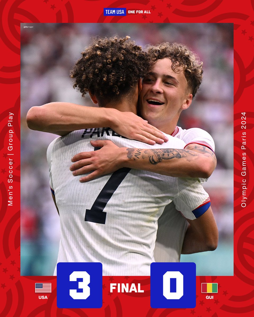 Team USA (@teamusa) on Twitter photo THE QUEST FOR GOLD CONTINUES π
<a href="/USYNT/">U.S. Soccer YNT</a> advance to the knockouts for the first time since 2000!
#ParisOlympics THE QUEST FOR GOLD CONTINUES π
<a href="/USYNT/">U.S. Soccer YNT</a> advance to the knockouts for the first time since 2000!
#ParisOlympics
