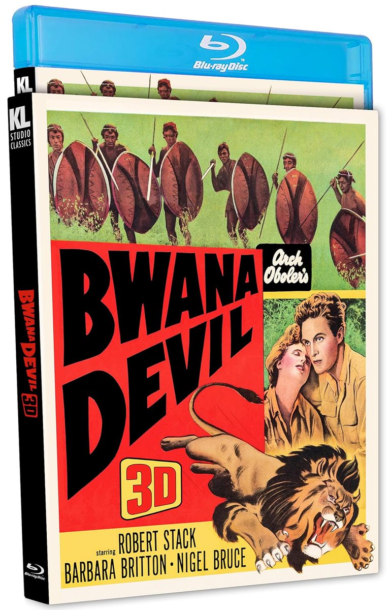 The_Ent_Factor's tweet photo. The adventure film BWANA DEVIL 3D (1952) starring Robert Stack has been released on Blu-ray (includes 2D, 3D Blu-ray & Anaglyphic 3D version)
https://t.co/0tOvNpmOn8
#bluray #classicmovies #classicfilms #bwanadevil3d #bwanadevil #robertstack #3d #anaglyphic @KinoLorber https://t.co/zNH5CwWYpt