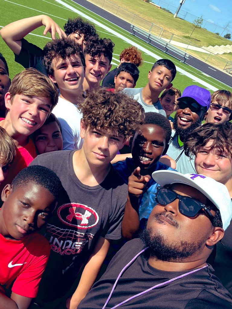 Glad to see our guys at <a href="/TCHSFootball/">TCHS Falcon Football</a> Camp! 2 days down and 1 to go!!
@TimberviewMS <a href="/KISDAthletics/">Keller ISD Athletics</a> 
#FalconPride #GoHawks