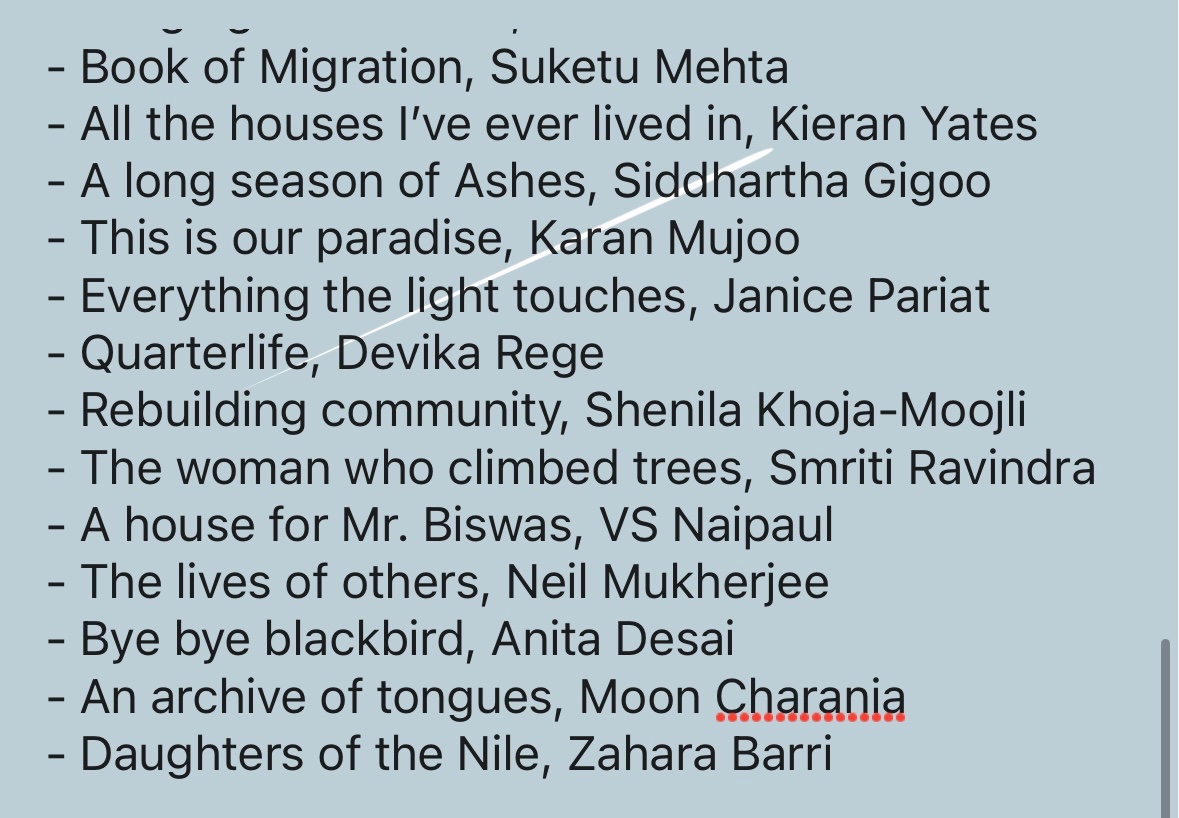 Taanya Kapoor (@taanya_k) on Twitter photo So gratifyingly happy to have received such brilliant (100+!) recommendations on books around the theme of home/belonging- understood in so many different ways. Sharing a list of reccos, biased towards South Asian partition/diaspora lit but featuring many others. Enjoy! ♥️♥️ So gratifyingly happy to have received such brilliant (100+!) recommendations on books around the theme of home/belonging- understood in so many different ways. Sharing a list of reccos, biased towards South Asian partition/diaspora lit but featuring many others. Enjoy! ♥️♥️