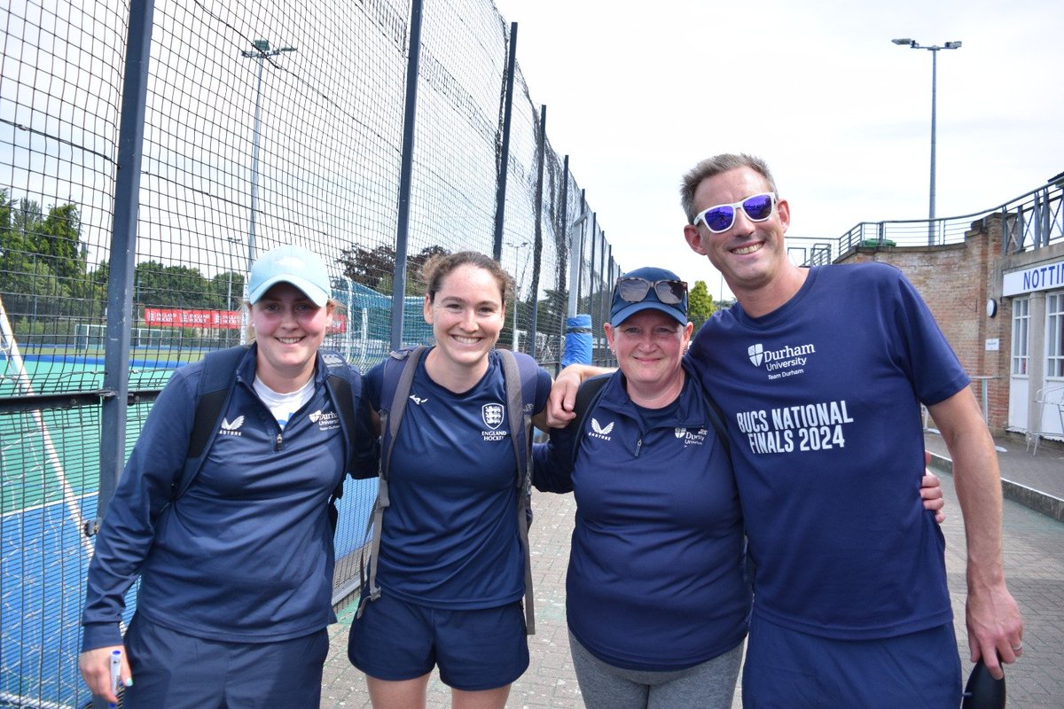 Four happy coaches following today's wins for the girls and boys teams against East  Grinstead TA at Notthingham Hockey Center.
#TA Cup 2024  <a href="/EnglandHockey/">England Hockey</a> @EHDurhamTA