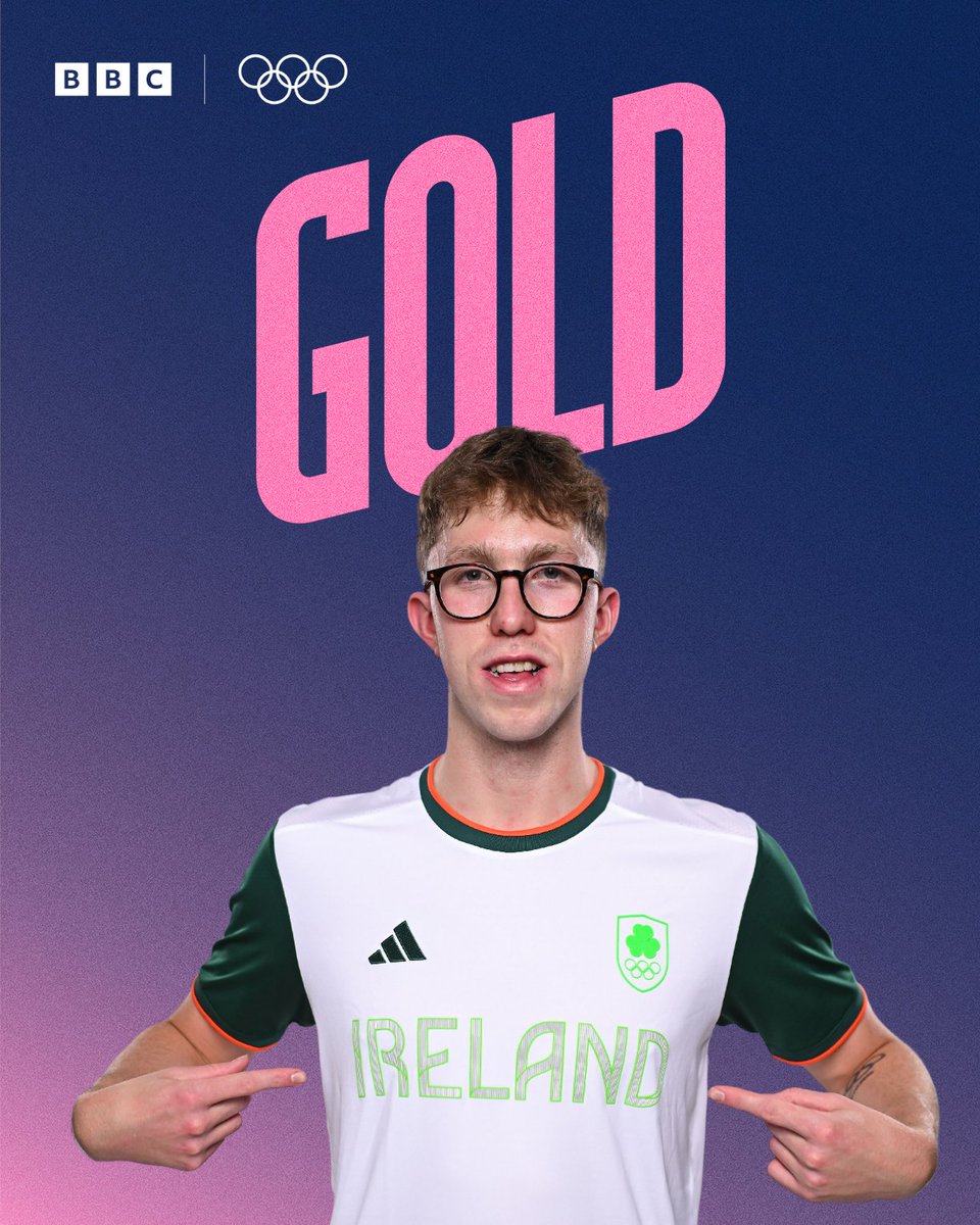 History in Paris! 

Daniel Wiffen becomes the first athlete from Northern Ireland to win an Olympic gold medal since 1988. 

#Olympics #BBCOlympics