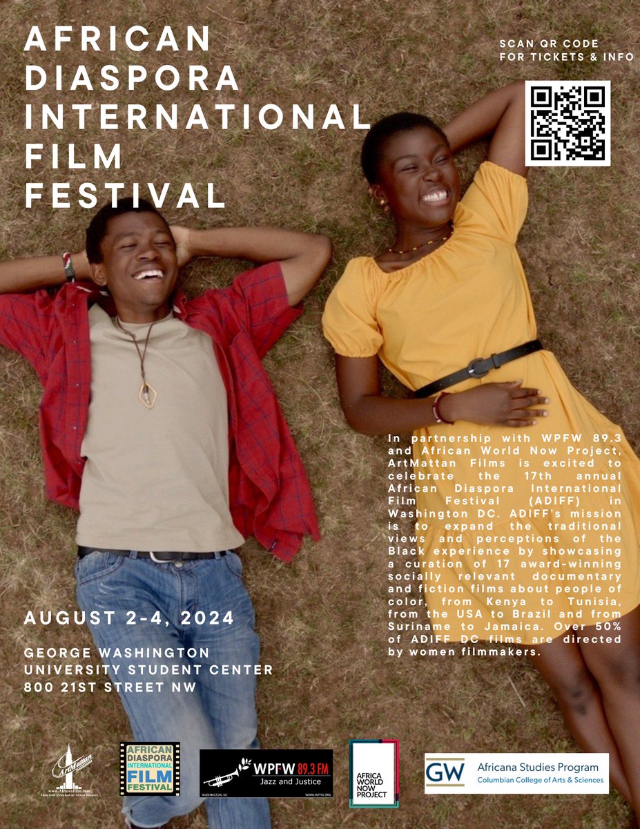 Quito J Swan (@quitoswan) on Twitter photo Also, <a href="/GWAfricana/">GW Africana Studies Program</a> is a proud cosponsor of <a href="/NYADIFF/">African Diaspora International Film Festival</a> and <a href="/AfWrldNwPrj/">AfricaWorldNowPrjct</a>'s African Diaspora International Film Festival at GWU's Student Center this weekend (Aug 2-4). Featuring 17 fiction, documentary and short films, it will be a fantastic and important event. Come out if you can. Also, <a href="/GWAfricana/">GW Africana Studies Program</a> is a proud cosponsor of <a href="/NYADIFF/">African Diaspora International Film Festival</a> and <a href="/AfWrldNwPrj/">AfricaWorldNowPrjct</a>'s African Diaspora International Film Festival at GWU's Student Center this weekend (Aug 2-4). Featuring 17 fiction, documentary and short films, it will be a fantastic and important event. Come out if you can.