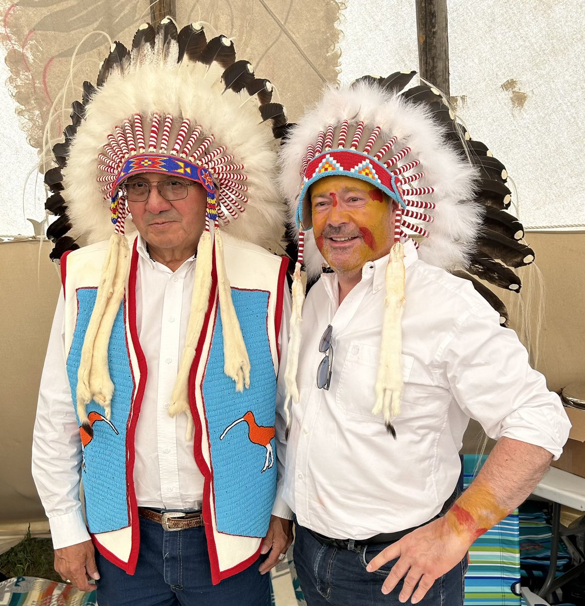 jkenney's tweet image. Deeply honoured to be have inducted into the Kanai Chieftanship as an Honourary Chief of the Blood Nation of the Blackfoot Confederacy.
A truly meaningful recognition of the work I did with First Nations to create economic opportunity in the spirit of “reconciliaction!”