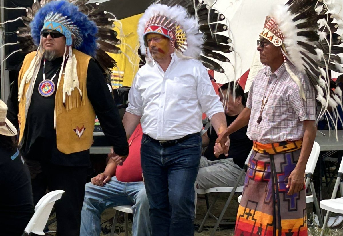 jkenney's tweet image. Deeply honoured to be have inducted into the Kanai Chieftanship as an Honourary Chief of the Blood Nation of the Blackfoot Confederacy.
A truly meaningful recognition of the work I did with First Nations to create economic opportunity in the spirit of “reconciliaction!”