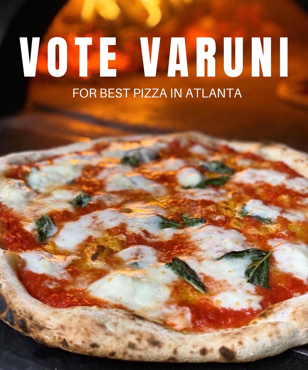 Cast your vote for Varuni Napoli as the best pizzeria in Atlanta! Voting for Atlanta Magazine's Best of Atlanta Reader's Choice 2024 is NOW open through Aug. 9. You can vote once a day, every day using the link here: …atlanta-2024--atlantamag.contest.vote.