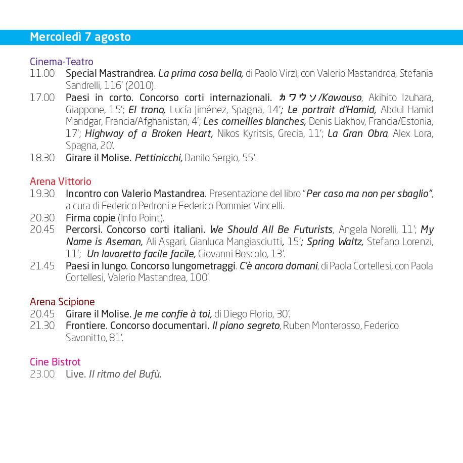 molisecinema's tweet photo. Il programma di #MoliseCinema24 ✨

Scorri il carosello per scoprire la programmazione completa della 22esima edizione del MoliseCinema Film Festival. 

Cinema, eventi culturali, musica e arte dal 6 all’11 Agosto 2024 a Casacalenda 📍 https://t.co/434uRN0Mu5