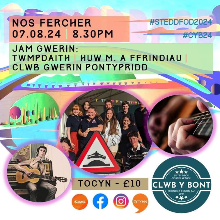 Huw M (@huw_m) on Twitter photo Dod i’r <a href="/eisteddfod/">eisteddfod</a> ac yn hoffi ychydig o ganu cymdeithasol? 🎶🪕
Dewch i <a href="/ClwbYBont/">Clwb Y Bont</a> nos Fercher 7 Awst a bydd criw ohonon ni'n cynnal singsong anffurfiol. Hefyd yn perfformio bydd Twmpdaith a cherddorion Clwb Gwerin Pontypridd.
Tocynnau yn £10 👉🏼 tinyurl.com/jamgwerin Dod i’r <a href="/eisteddfod/">eisteddfod</a> ac yn hoffi ychydig o ganu cymdeithasol? 🎶🪕
Dewch i <a href="/ClwbYBont/">Clwb Y Bont</a> nos Fercher 7 Awst a bydd criw ohonon ni'n cynnal singsong anffurfiol. Hefyd yn perfformio bydd Twmpdaith a cherddorion Clwb Gwerin Pontypridd.
Tocynnau yn £10 👉🏼 tinyurl.com/jamgwerin