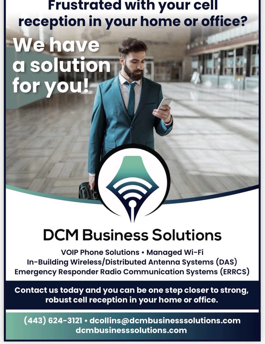 SOMDWxNews's tweet image. Ask us about our Opex program where business owners can lease the equipment and use it as a write off!!

info@dcmbusinesssolutions.com

#inbuildingwireless
#inbuilding
#distributedantennasystems
#DAS 
#propertymanagement
#propertymanagers
#buildingowners