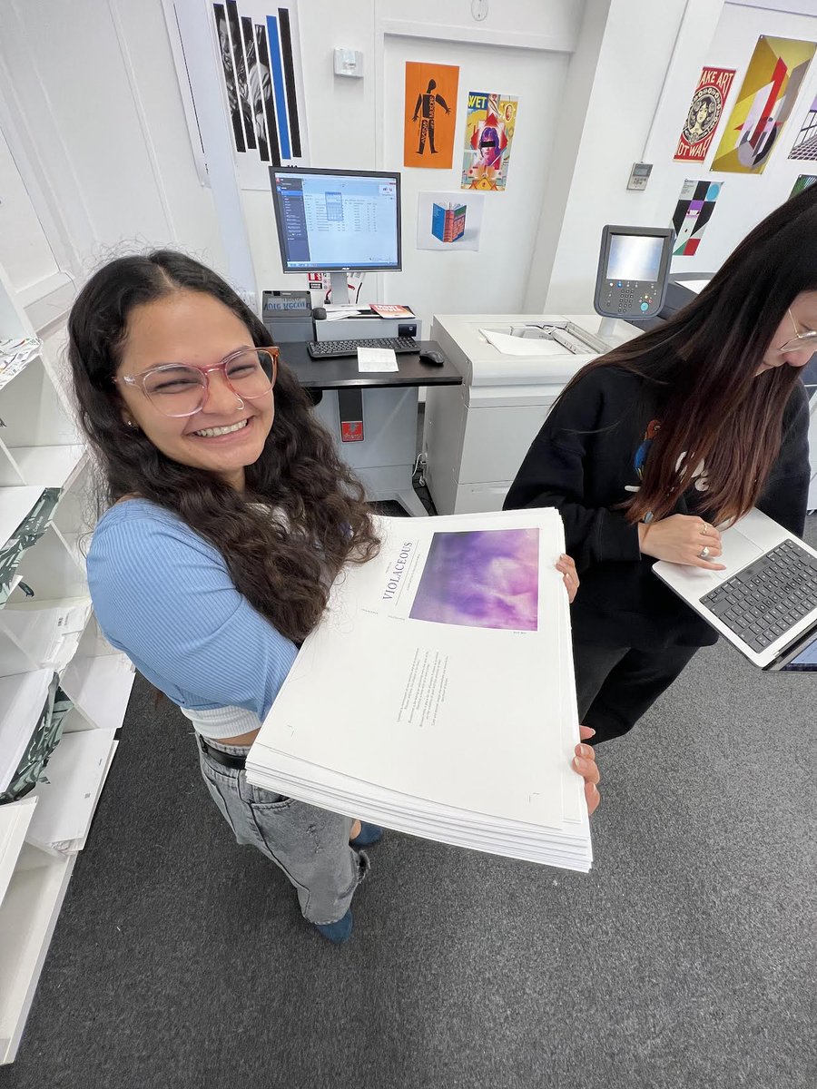 So very grateful for time spent with <a href="/mapublishing/">UAL MA Publishing</a> developing this book. Violaceous is our little love letter to purple and how it makes us all feel, and building &amp; binding it was a true labor of love. 
She's online too if you wanna see more: violaceousprint.wixsite.com/volume1