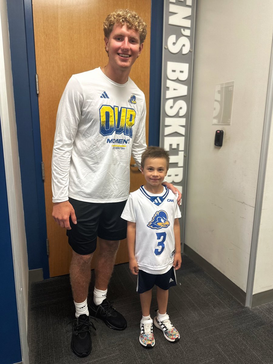 Scott Klatzkin (@bluehensradio) on Twitter photo A couple of <a href="/DelawareMBB/">Delaware Men’s Basketball</a> #3s hanging out at #BlueHens Basketball Camp today.
Thanks to Cavan Reilly for the photo op! A couple of <a href="/DelawareMBB/">Delaware Men’s Basketball</a> #3s hanging out at #BlueHens Basketball Camp today.
Thanks to Cavan Reilly for the photo op!