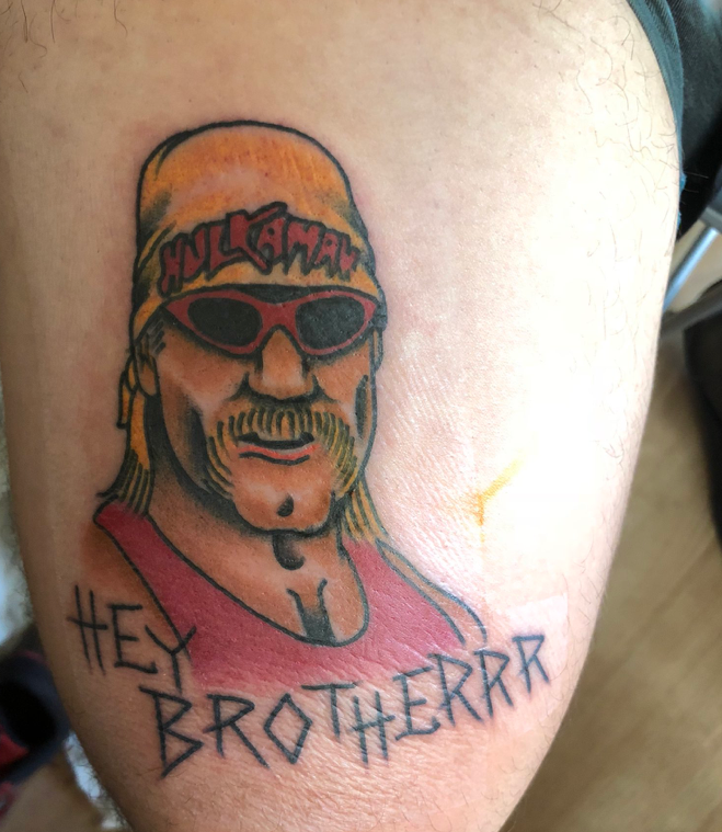 WTFTattoos's tweet photo. fresh Hulk Hogan tattoo https://t.co/Dquz2gh1jN