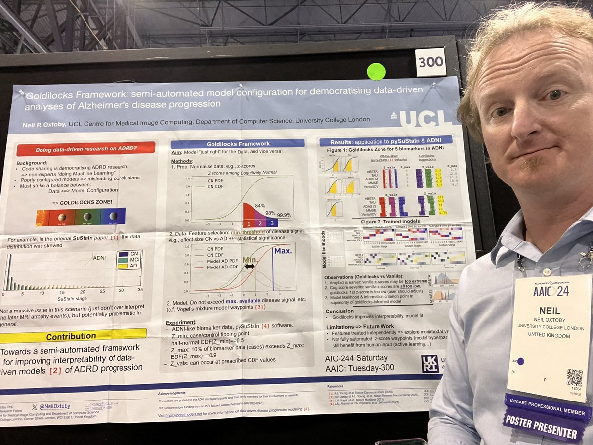 My ML helper framework #AAIC24 poster is in the biomarkers section, for some reason. Come and see the confused faces :-)