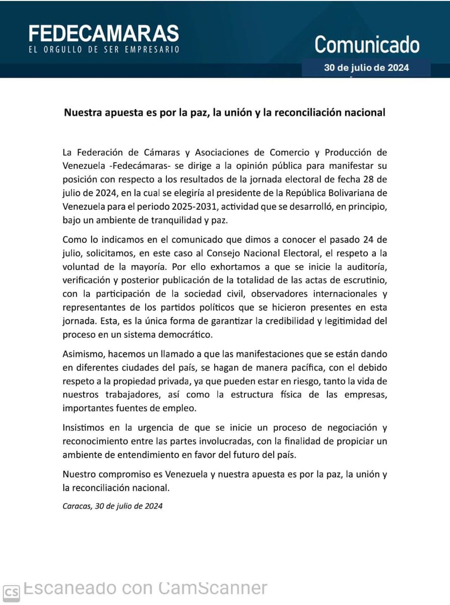 comerciomerida's tweet photo. Comunicado Fedecamaras https://t.co/Eizkw0QlOd