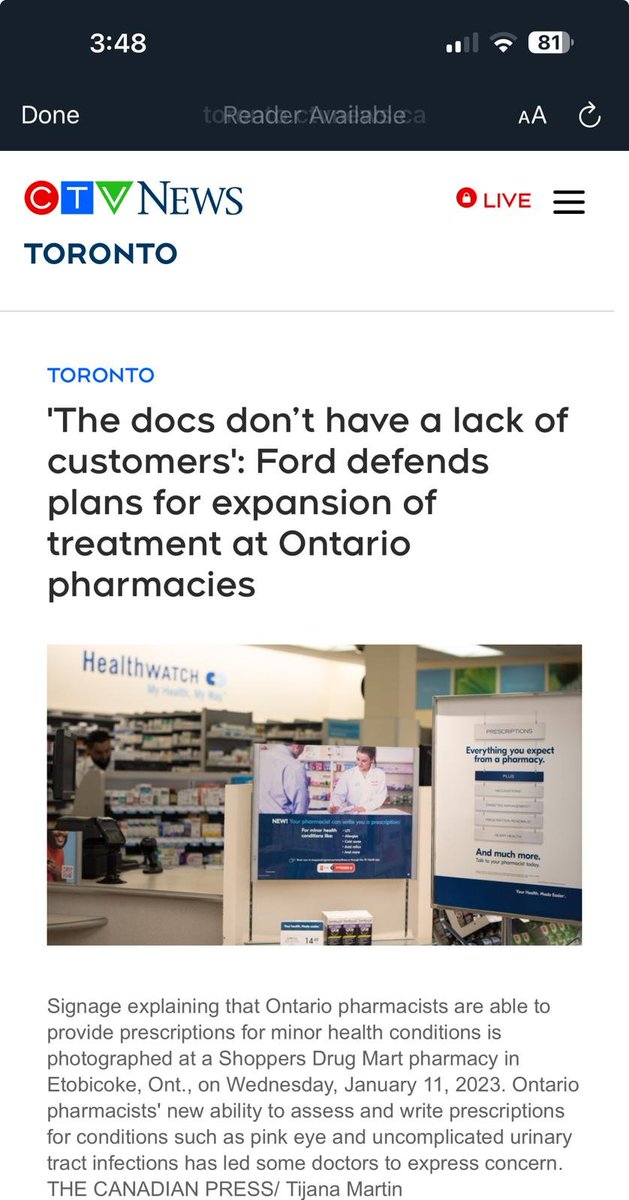 The fact Premier Ford thinks physicians have "customers" tells you all you need to know about this Conservative government and its orientation to the practise of medicine. They are not a client, not a customer, they are a patient. <a href="/OntariosDoctors/">Ontario Medical Association</a>
