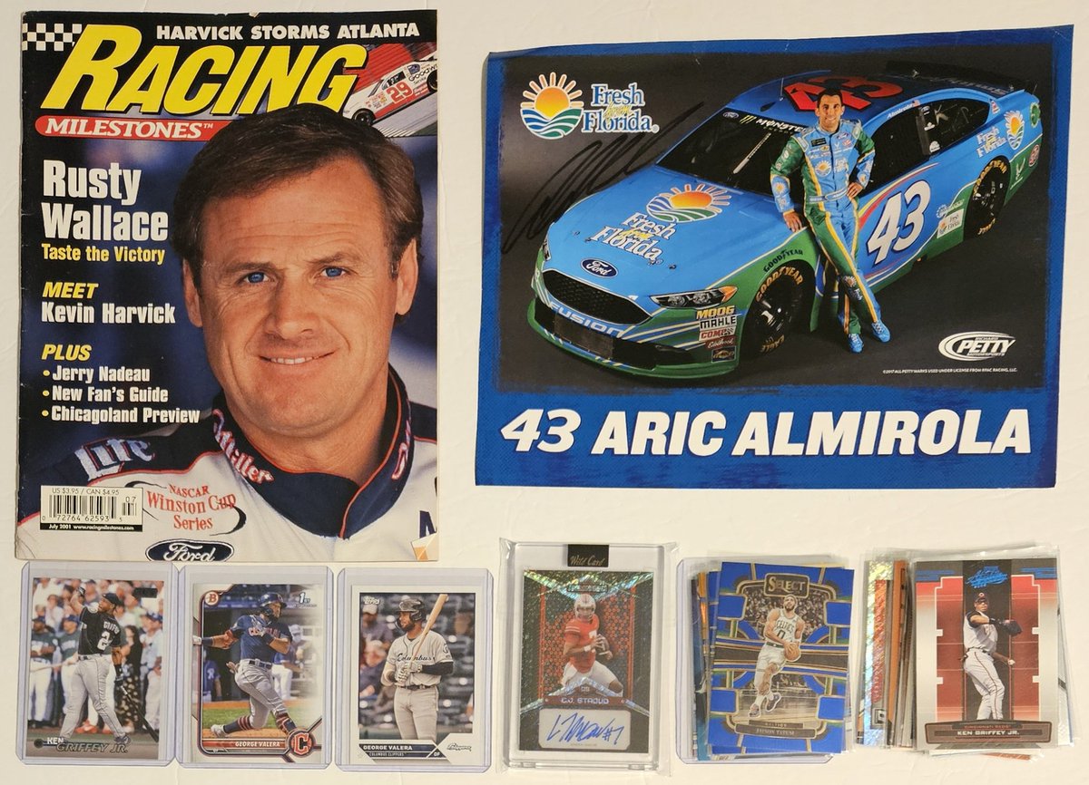 3bangerbreaks's tweet photo. MAILDAY WHILE AWAY!!!

Thanks Norma @24dupontfan for the #Nascar #Giveaway, #Stack #Sales, and #RAK

#TBBCREW #TBBCrewElite #RustyWallace #Racing #Milestones #Magazine #AricAlmirola #Autographed #Photo #MLB #KenGriffeyJr #GeorgeValera #NFL #CJStroud #Autograph #NBA #JaysonTatum https://t.co/500TzTFglz
