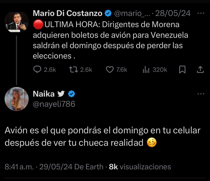 nayeli786's tweet photo. Hola chueco @mario_dico50 ¿qué? No piensas decir nada 🥴😂✊🏻 https://t.co/KgmwseCNgX