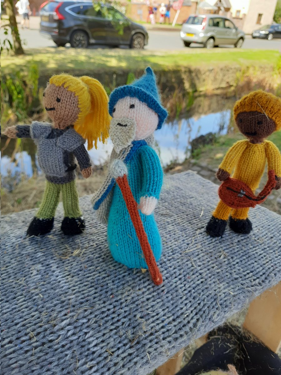 Rob_Anybody_'s tweet photo. Went to a Yarn Bomb today in the sunshine! Some really creative displays this year https://t.co/vif04KhP1Q