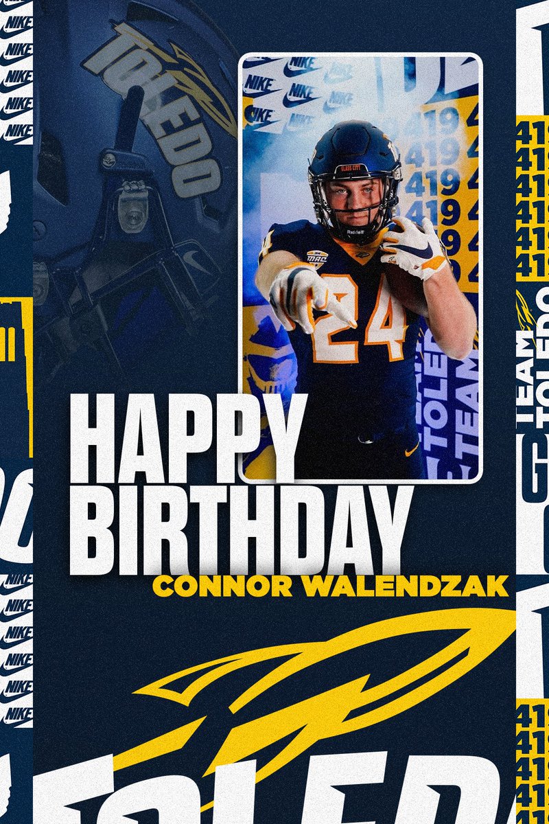 ToledoFB's tweet photo. Happy birthday to @ConnorWalendzak
#TeamToledo #ONErocket https://t.co/PAMY8cLZJS