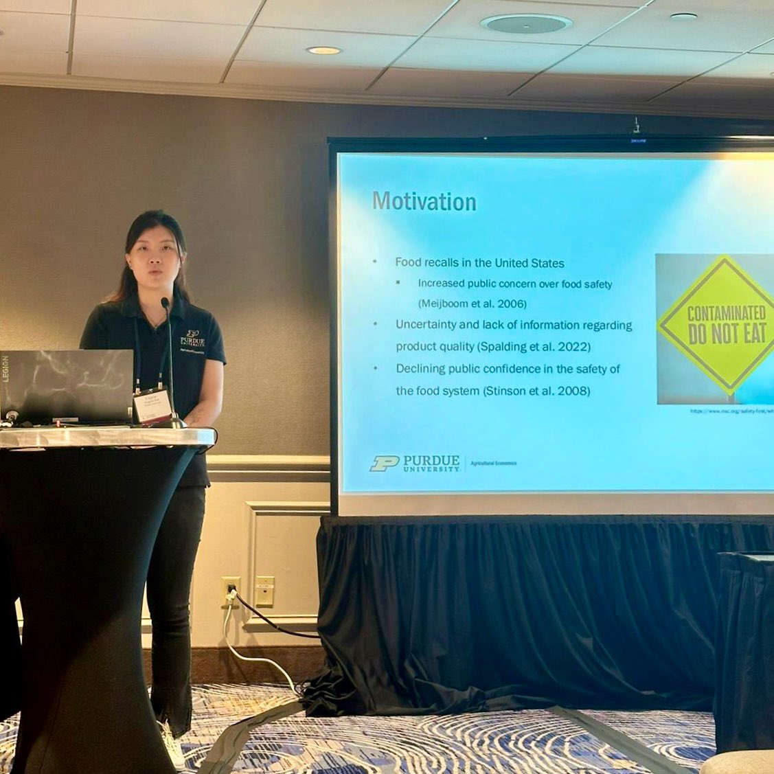Another insightful morning diving into ethics in food <a href="/AAEA_Economics/">AAEA</a> #aaea2024
Excited to share my study on food recall and consumer trust. Big thanks to Maria and Gerald for organizing this session, and grateful for the valuable insights from the audience.