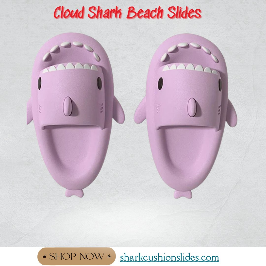 sharkcushion's tweet image. Make a splash with our Cloud Shark Beach Slides! 🦈🌊 These fun and comfortable slides are perfect for beach days, poolside lounging, or casual outings. 
Shop Now: sharkcushionslides.com/products/cloud…
#beachslides #sharkdesign #summerfootwear #comfortablefashion #poolsidechic #casualstyle