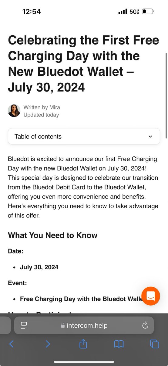 FREE EV CHARGE DAY WITH BLUE DOT APP