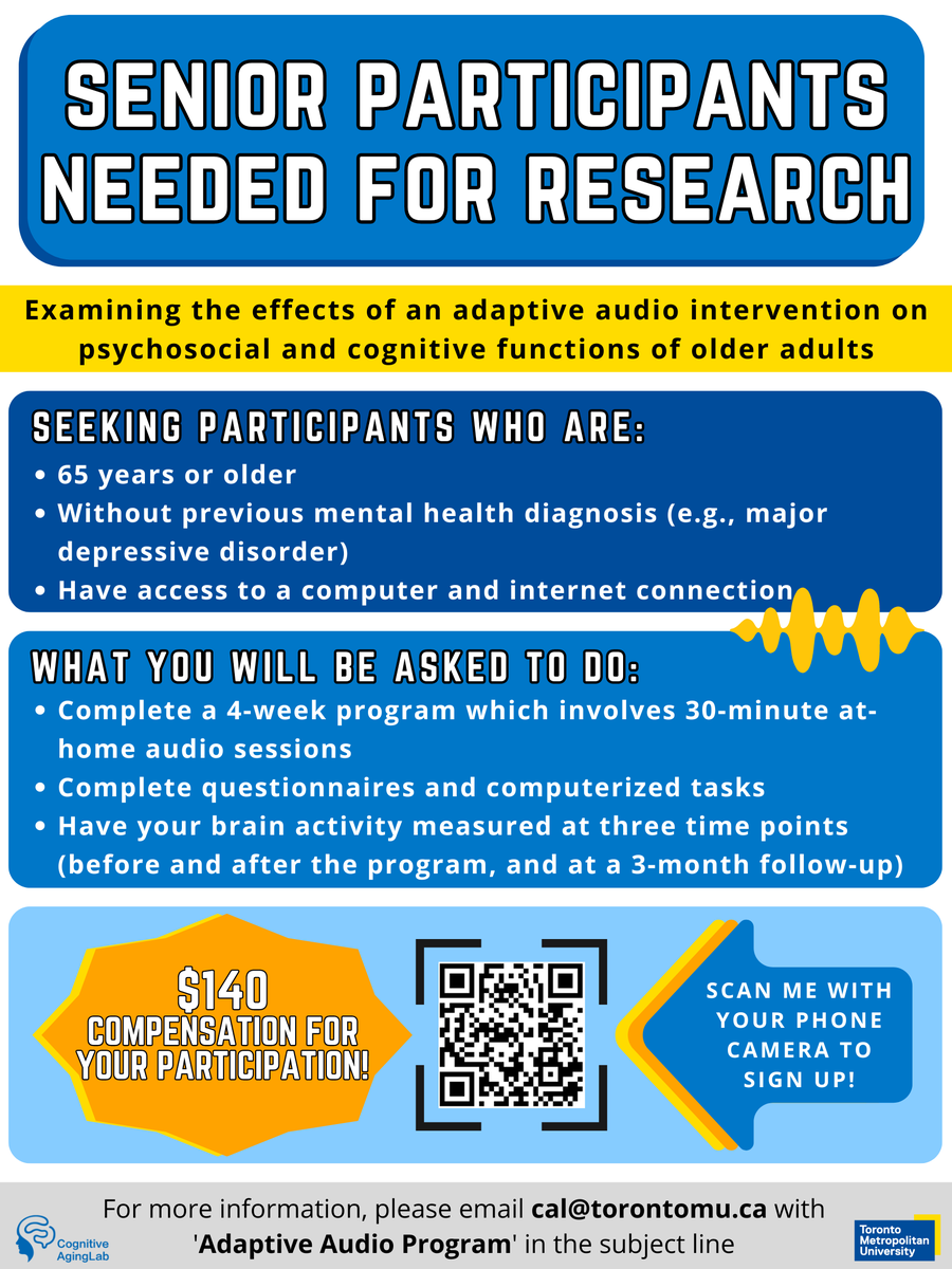 Be Part of Groundbreaking Research! 

Kathryn Bolton’s research at Toronto Metropolitan University, funded by Pi Electronics, is testing how an AI audio program from the Venus Smart Speaker can boost mental well-being and cognitive health. 

For details, see the poster below!