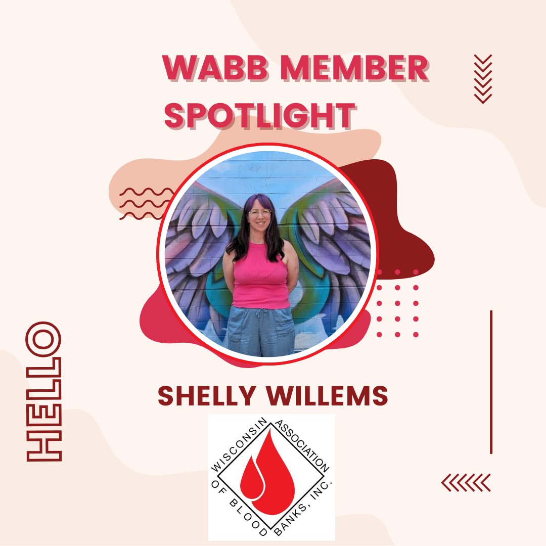 Meet Shelly! She works as a Medical Laboratory Scientist II at Wisconsin Diagnostic Laboratories, Blood Bank. She believes in WABB's mission of continuous education  which is fundamental to all areas of science. Her inspiration is her team at WDL. :-)