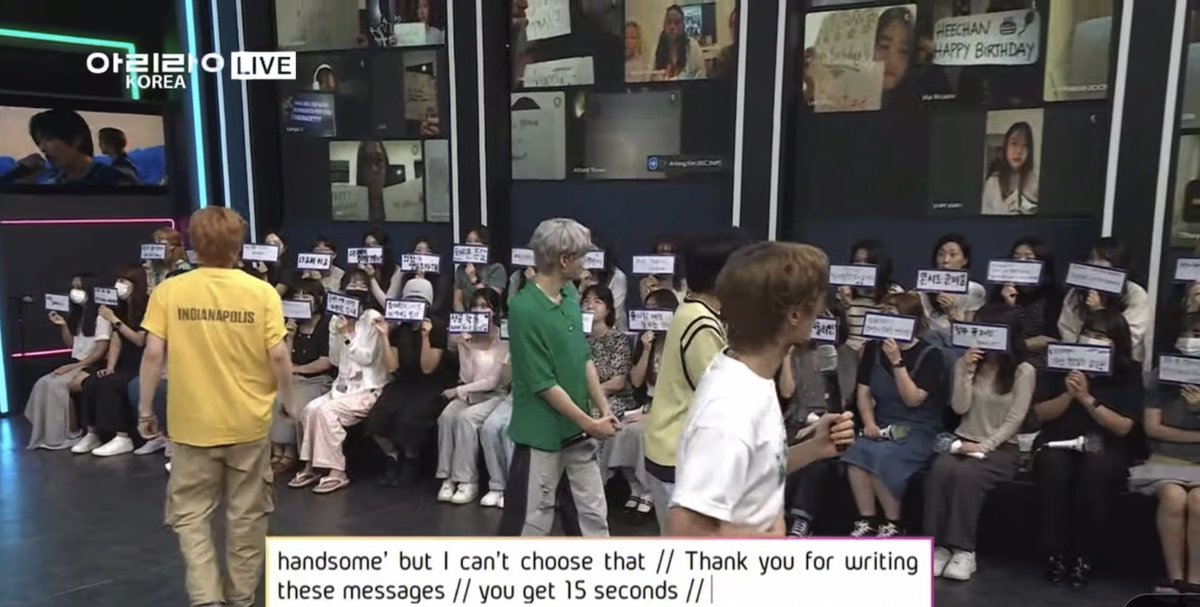 kiaz20000's tweet photo. My first time as a live online audience for DKB on ASC. IT WAS SO MUCH FUN🥹 As usual, they have crazy energy &amp; killed the dancing. Hope Heechan saw all our signs wishing him happy birthday

Glad @meg_marvels was in the chatroom w me and walked me thru it lol

#DKB Love u guys❤️ https://t.co/0j6OCTes8y
