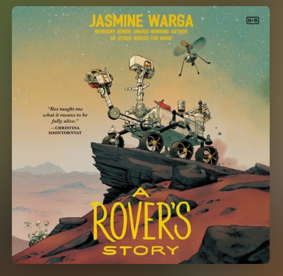 Just finished the audiobook of Jasmine Warga’s A Rover’s Story <a href="/TBABooks/">TX Bluebonnet Award</a> and it was SO GOOD! Great for a read aloud while learning about space exploration! 🚀