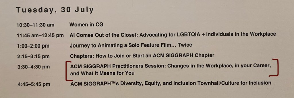 Interested in graphics career development? Catch me at the practitioner session at #SIGGRAPH2024, at 3:30 PM in Room 301.