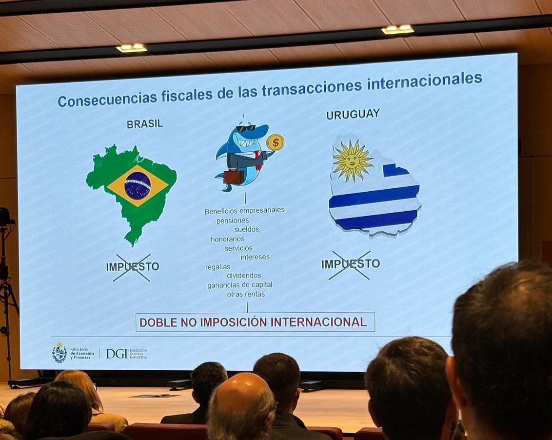 Agradecemos a la Embajada de Brasil en Uruguay - (<a href="/EmbBrasilMvd/">Embajada de Brasil en Montevideo</a>) por la invitación al evento “Cómo utilizar el acuerdo para evitar la doble tributación entre Brasil y Uruguay”. 

@MRREE_Uruguay <a href="/IsraelinUruguay/">Israel en Uruguay</a> <a href="/michalhershko/">Michal Hershkovitz</a> <a href="/AvinerFishhof/">Aviner Fishhof</a> <a href="/JanaBeris1/">Jana Beris</a> <a href="/SimonWaisrub/">Simon Waisrub</a>