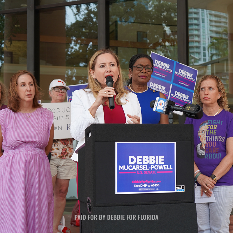 DebbieforFL's tweet photo. BREAKING NEWS: A recent poll shows Debbie Mucarsel-Powell in a DEAD HEAT with Rick Scott (R-FL). We need your support to help Debbie pull ahead and defeat Rick Scott. Please, chip in now to help Debbie flip Florida blue!