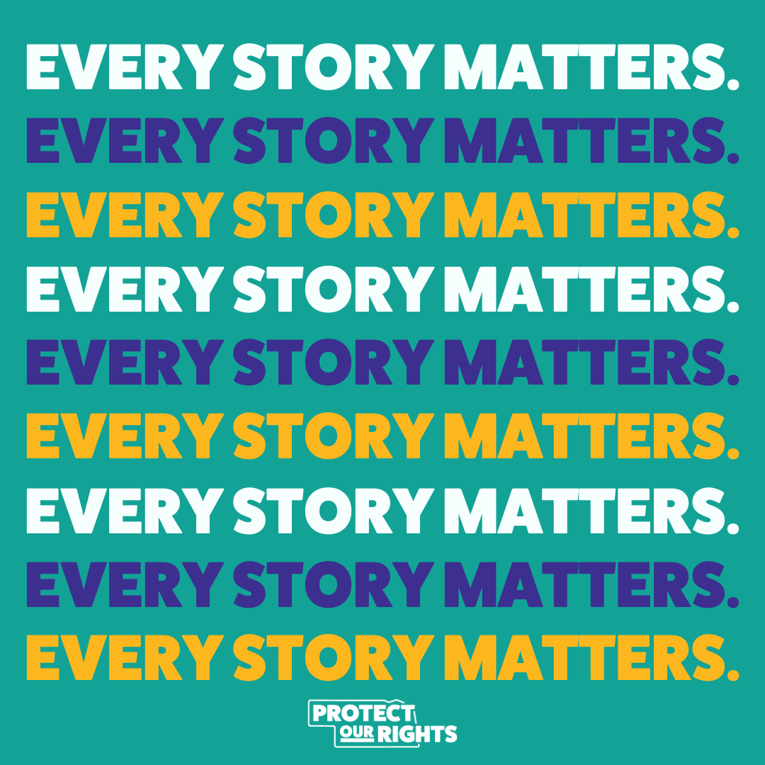 People seek abortions for many reasons, including rape, incest, and life-threatening situations. Every story matters. #ProtectOurRights #AbortionIsHealthCare