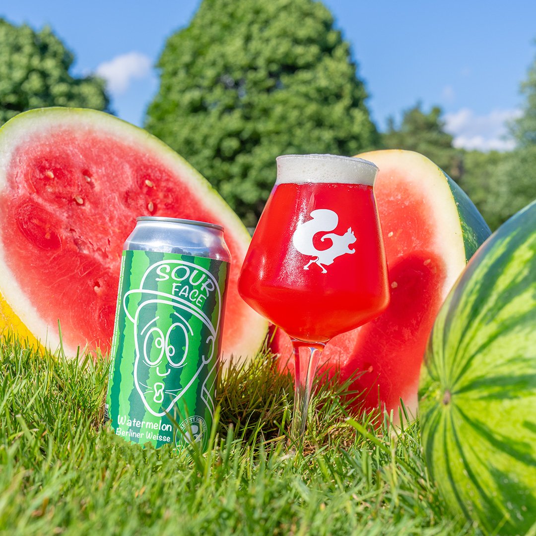 AtlanticBev's tweet image. Sour Face Watermelon from @MightySqrl is now available in package and draft! Enjoy notes of fresh watermelon sweetness which is perfectly matched with refreshing tartness.
.
.
.
#craftlantic  #craftbeer #beer #sourbeer #fruitedsour #beersofinstagram #massachusetts