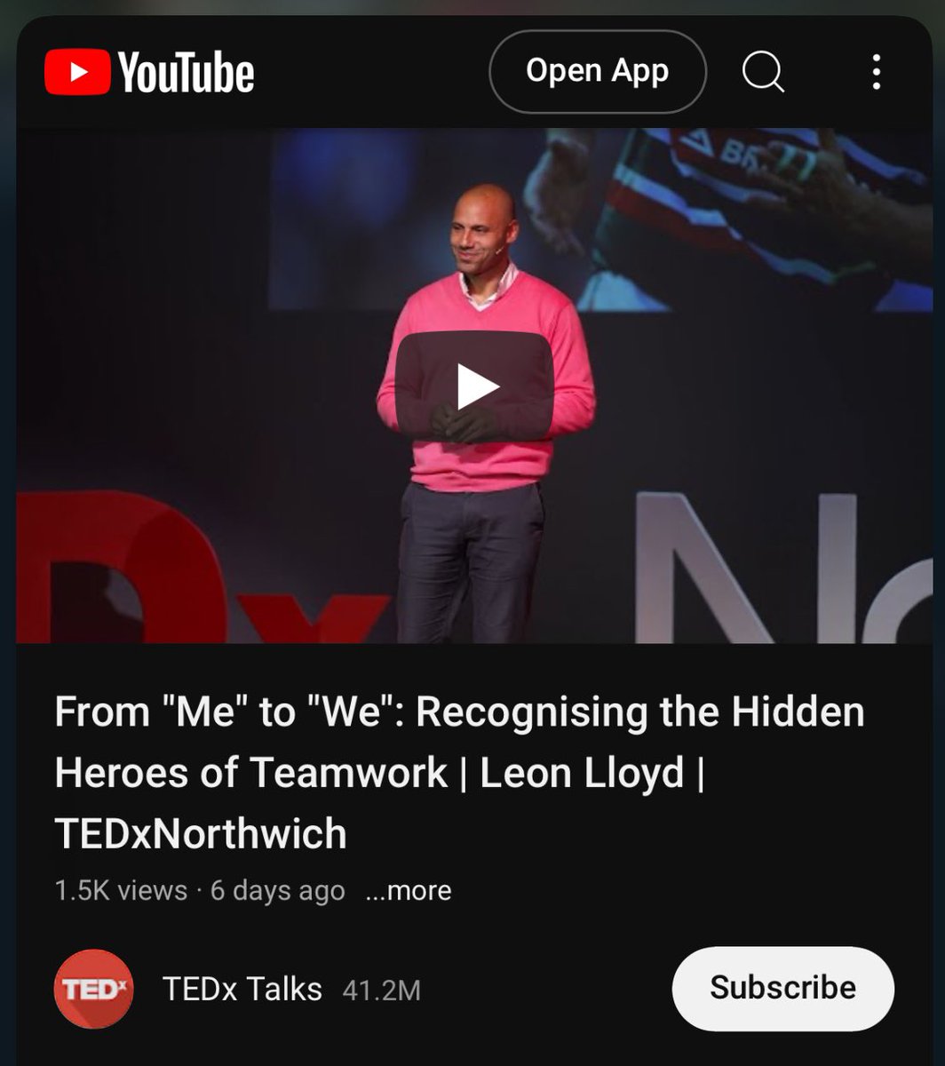 Leon Lloyd (@leonlloyd13) on Twitter photo How do you view the members in your team and how do they view you? Here’s my take through the lens of rugby. youtu.be/AFELA4YmeMI?si… How do you view the members in your team and how do they view you? Here’s my take through the lens of rugby. youtu.be/AFELA4YmeMI?si…