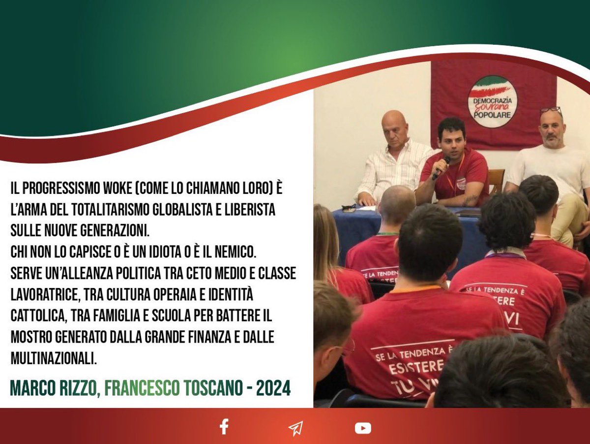 DemocraziaSovranaePopolare (@italiasovranae) on Twitter photo 