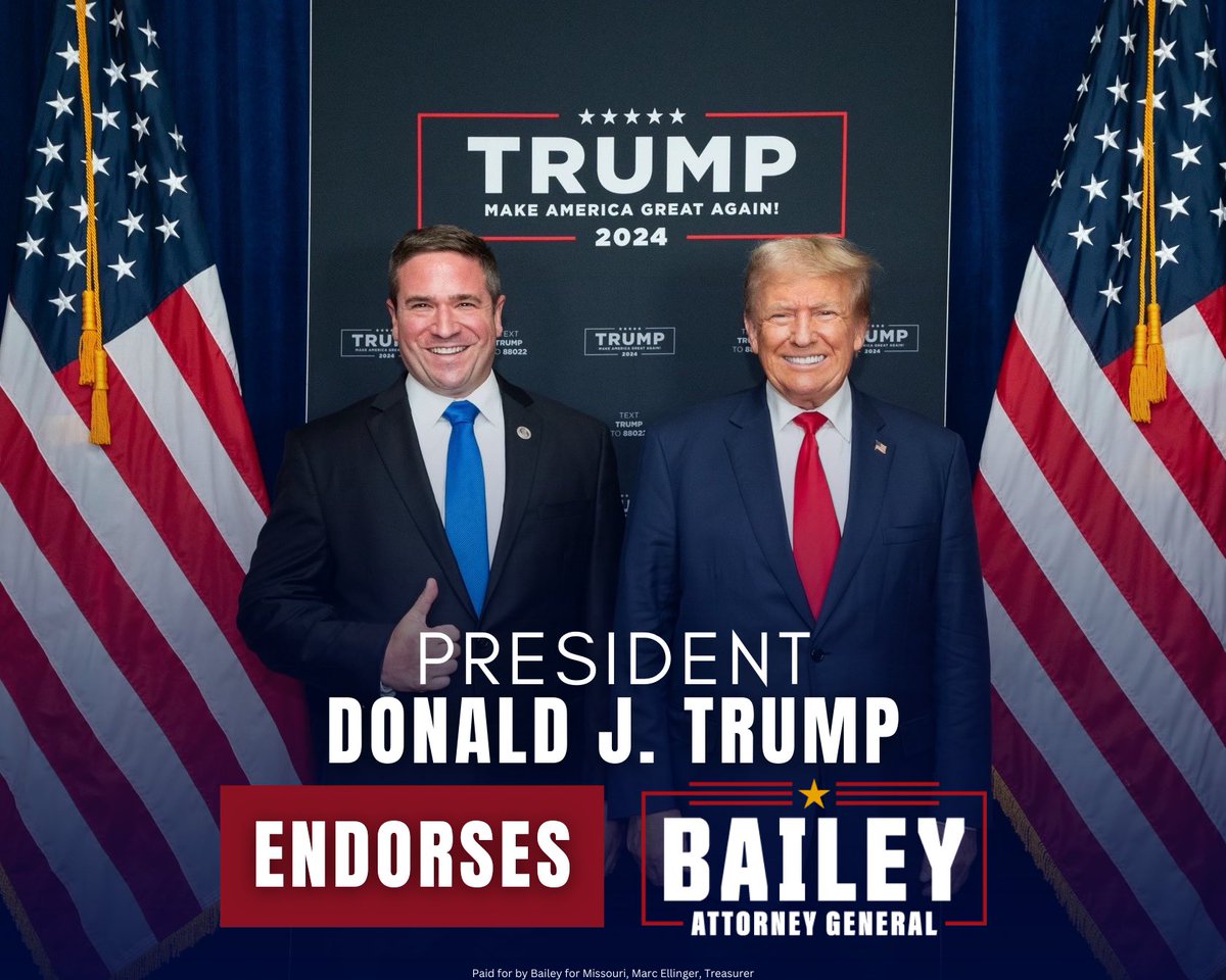 I am deeply honored to receive the endorsement of President <a href="/realDonaldTrump/">Donald J. Trump</a>. His leadership and unwavering commitment to America First principles have been an inspiration. Thank you, Mr. President, for your support. Together, we will continue to fight for the values that make