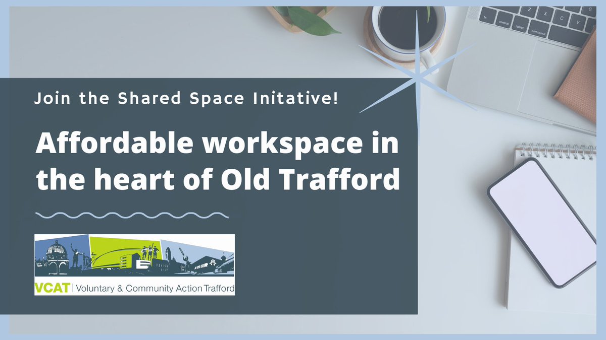 Are you a social enterprise, a start-up non-profit, or a micro CIC? 

Our Shared Space Initiative offers affordable workspace with free Wifi and a supportive community feel. 

Drop us a message to find out more! 

#Trafford #WorkSmartNotHard #nonprofit