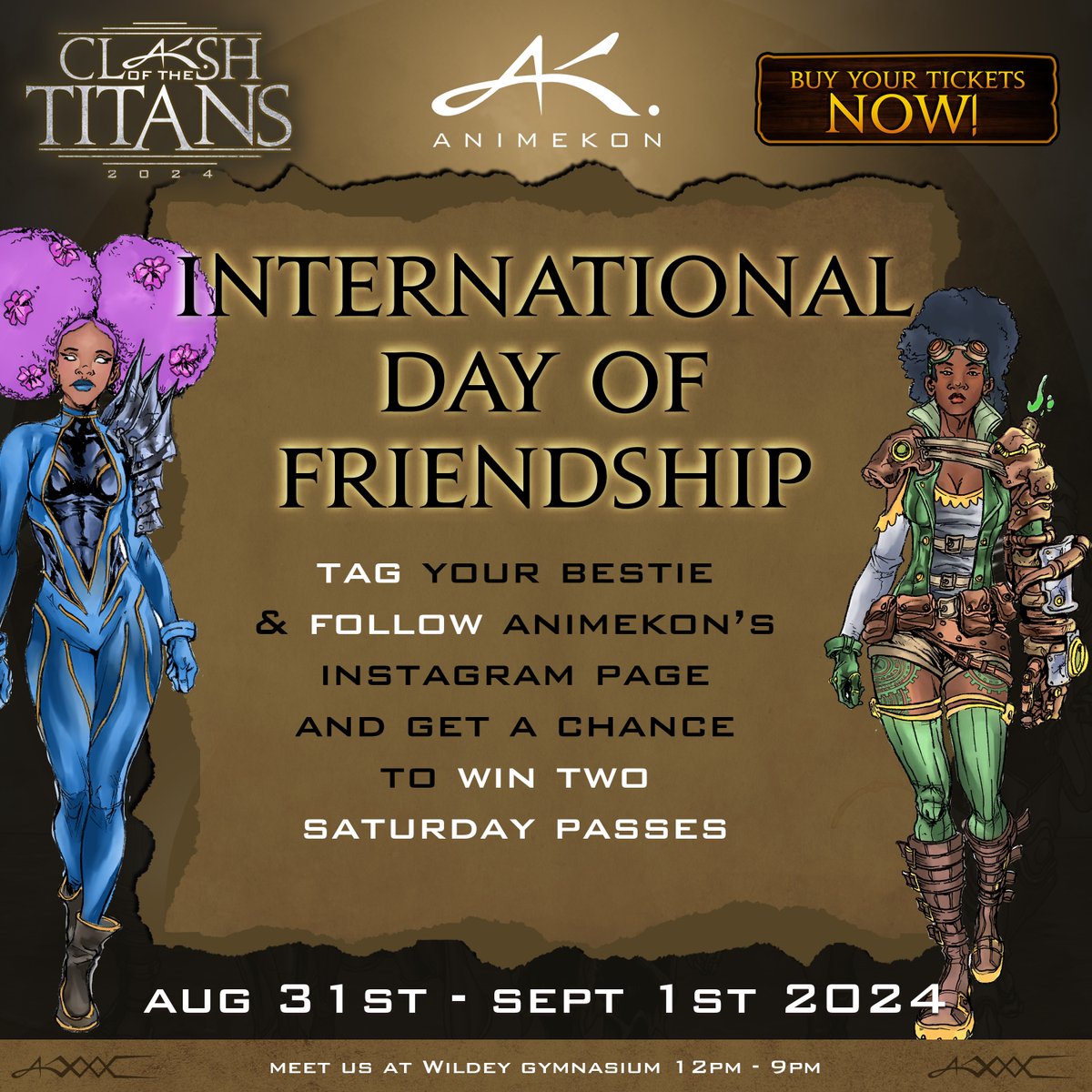 [INSTAGRAM ONLY]
It's International Day of Friendship, and we're celebrating it in true Kon style ❤️

Go to our Instagram page and TAG your bestie in the comments below this post and FOLLOW for a chance to win TWO Saturday passes to come to Kon together! 🤩